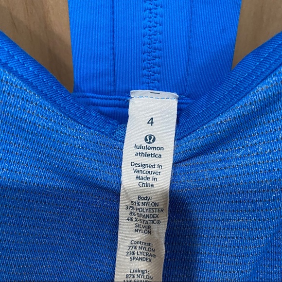 Lululemon Rest Less Tank Top Size 4 Cornflower - Picture 10 of 13